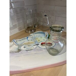 Vtg Paper Mache Serving Tray Dessert Platter MCM Kitsch Handpainted Thailand